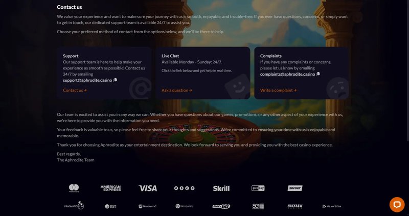 En savoir plus sur aphrodite casino slots